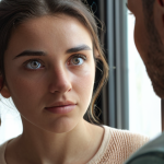 **

A person making eye contact with another person, conveying confidence and trustworthiness, focus on the eyes as windows to the soul. Consider using soft, natural lighting.

**