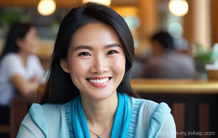 비언어적 커뮤니케이션과 사회적 상호작용 - **Prompt for "Speaking Eyes" and Sincere Smile:**
"A candid portrait of a Vietnamese woman in he...