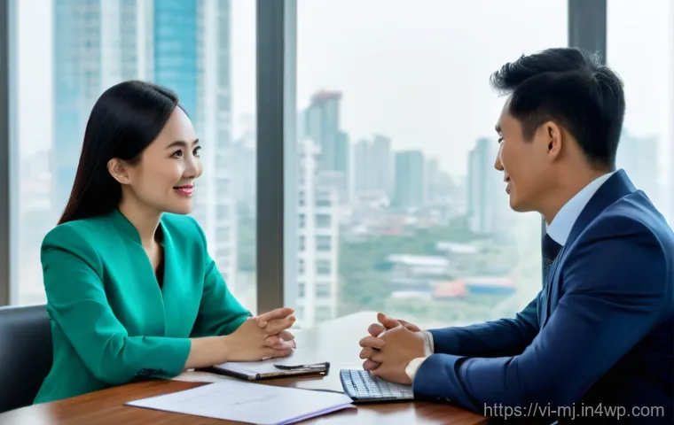 비언어적 신호를 통해 자신 표현하기 - **Prompt:** A vibrant, professional business meeting taking place in a modern office in Ho Chi Minh ...