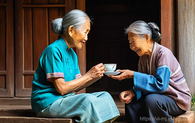 비언어적 신호를 통해 자신 표현하기 - **Prompt:** A warm, friendly gathering of four Vietnamese young adults (two males, two females) at a...